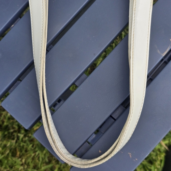 Tory Burch Jane Beige Canvas Leather Purse Tote Handbag Satchel Tan White Logo - Picture 9 of 16